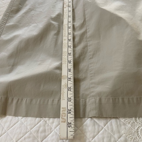 GAP Stretch Maxi Skirt Tan Back Slit Pockets Belt Loops Size 8 - Picture 8 of 10